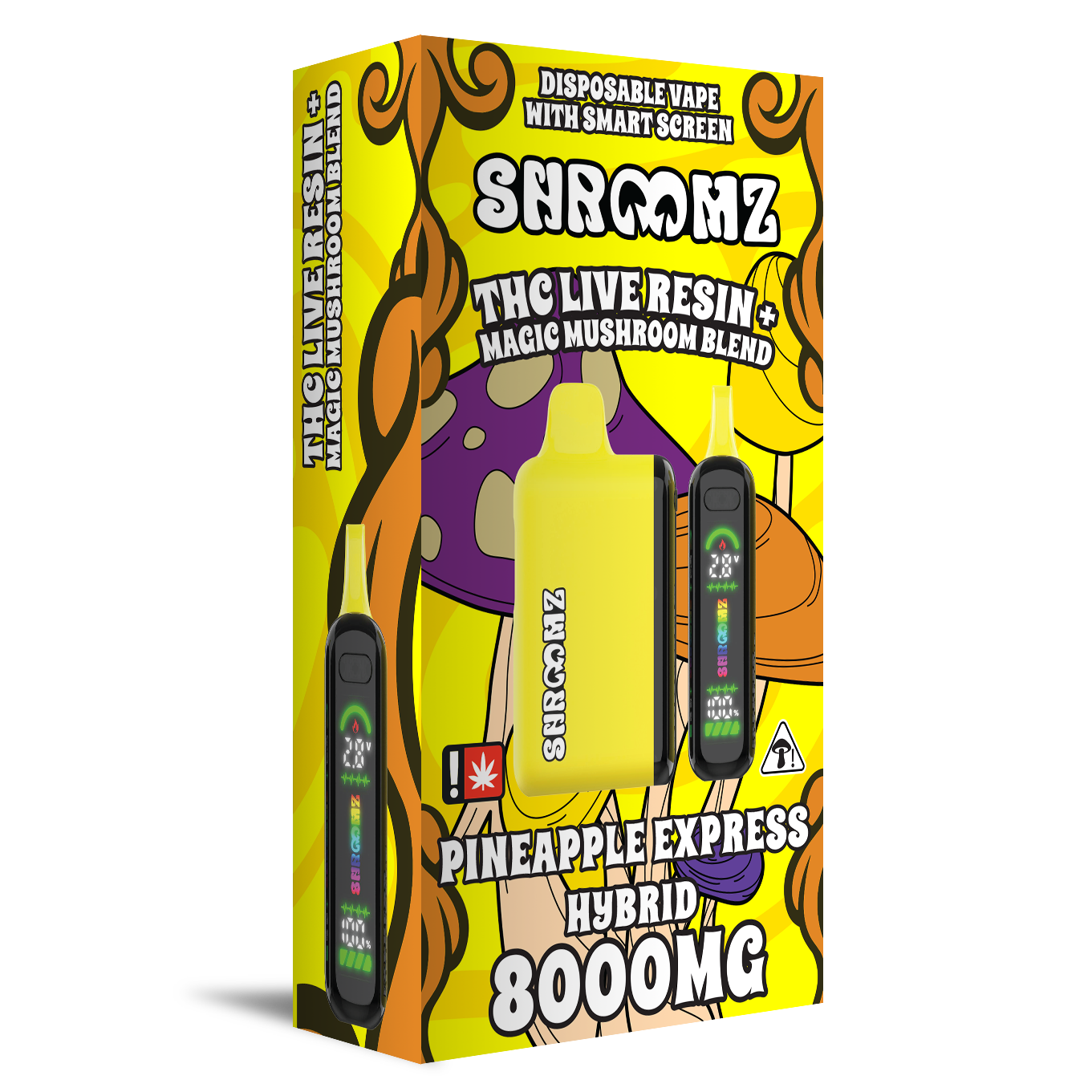 Aventus 8: SHROOMZ Thc Live Resin + Magic Mushroom Blend Disposable  8G  Pineapple Express - Hybrid | Leafly