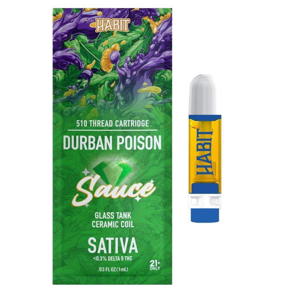 Simply Crafted: HABIT Durban Poison THCa Sauce Vape Cartridge | Leafly