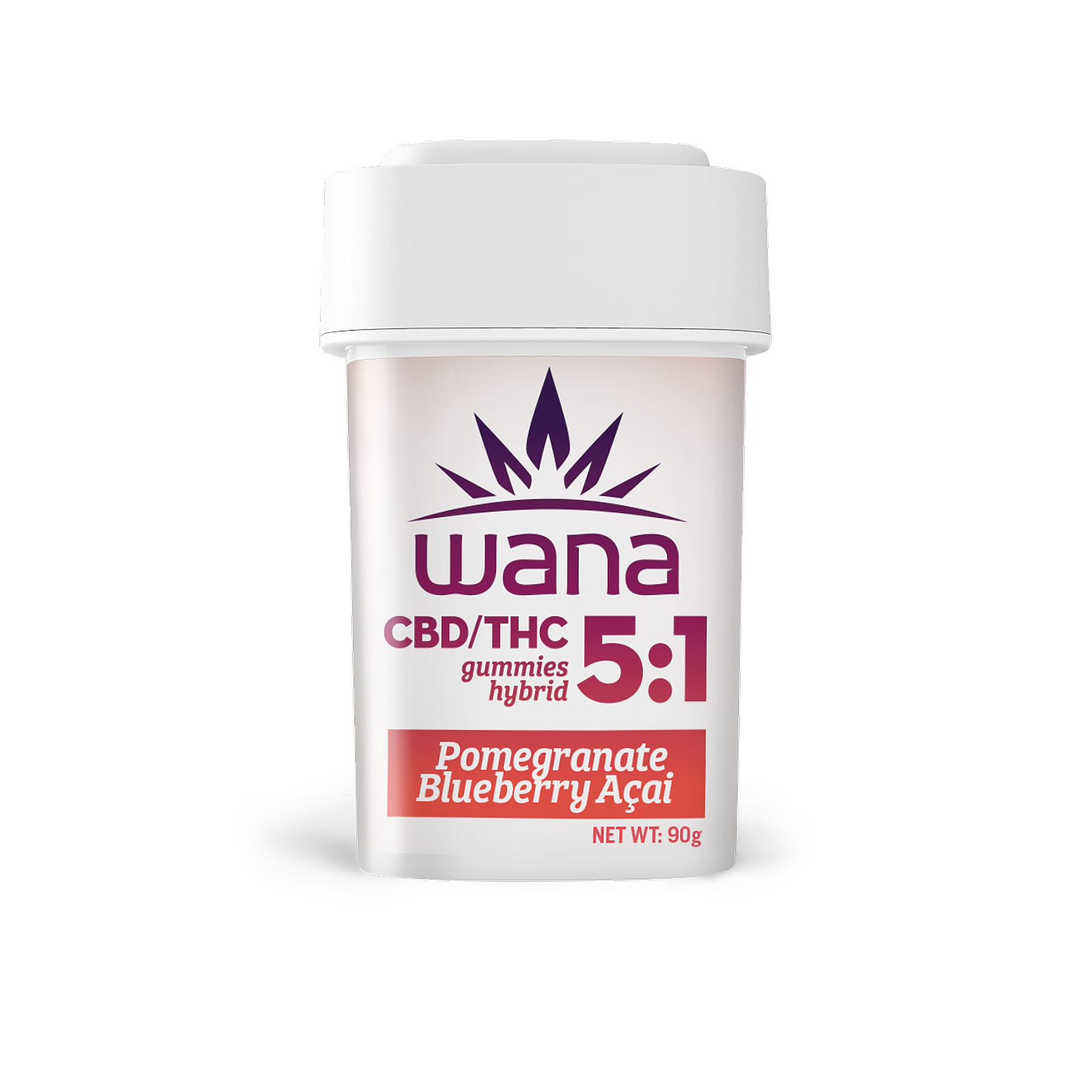 Wana Edibles 20pk/100mg- Pomegranate Blueberry Acai 5:1 (CBD:THC)