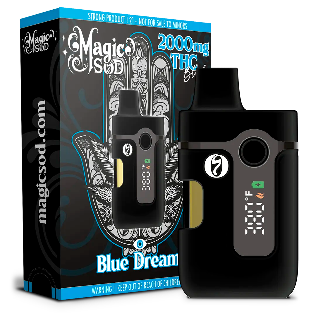Aventus 8: MAGICSOD Blue Dream 2000mg THC Blend Disposable vape -  Sativa-dominant