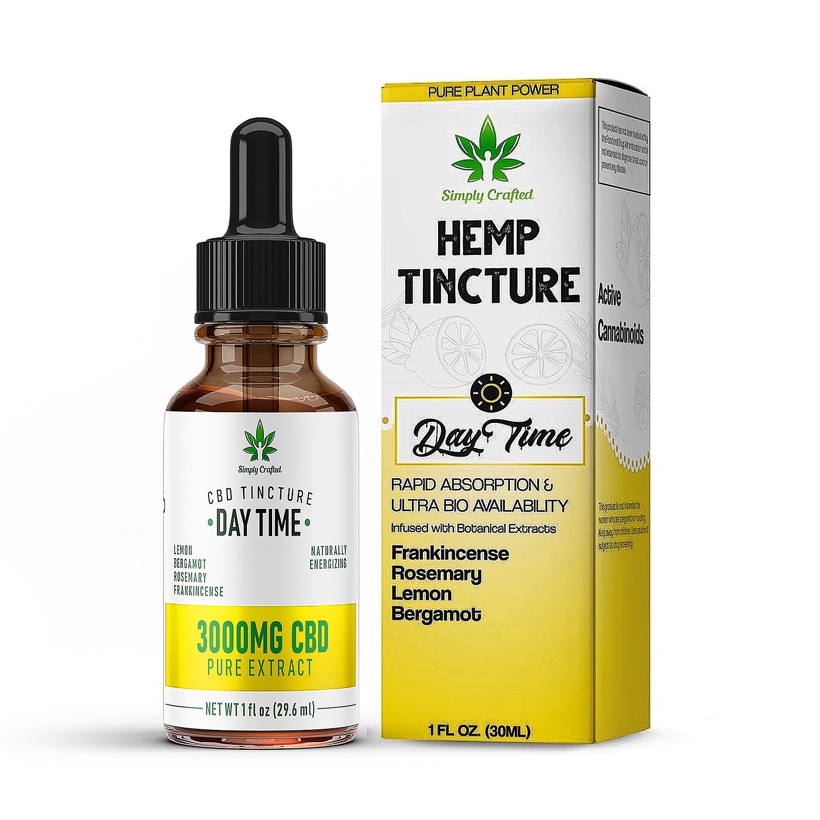 Simply Crafted: 3000mg CBD Daytime Tincture | Leafly