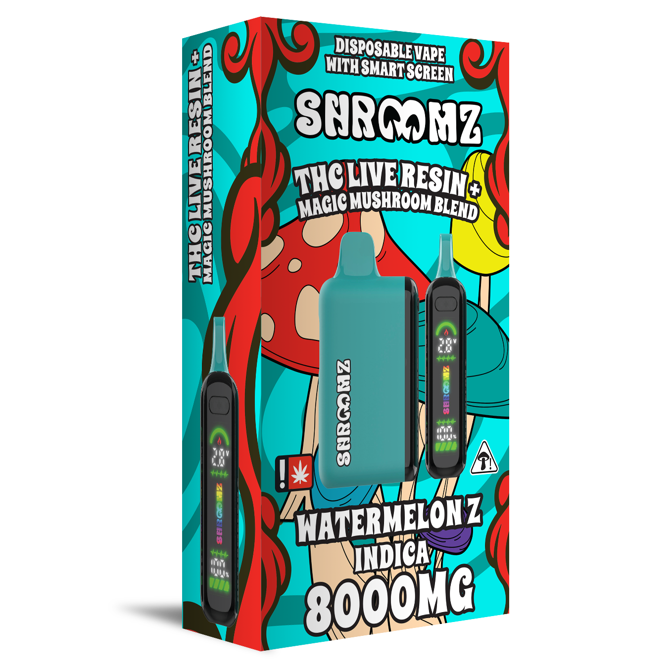 shroomz disposable vape Mushroom Disposable Vape Exodus Amanita Mushy Disposable 2.2G Aventus 8:  SHROOMZ Thc Live Resin + main image 1