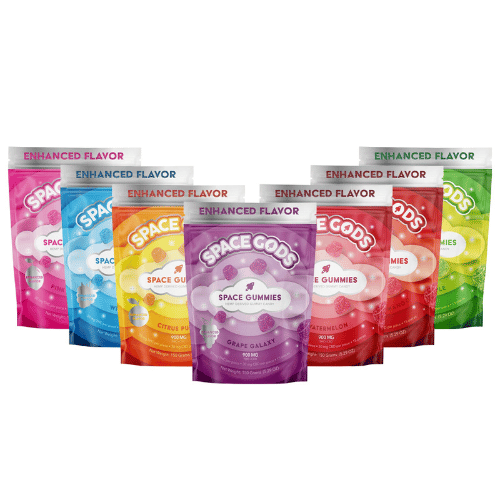 The Green Dragon CBD: Space Gods - Mega Dose | THC + CBD Gummies - 900mg | Leafly